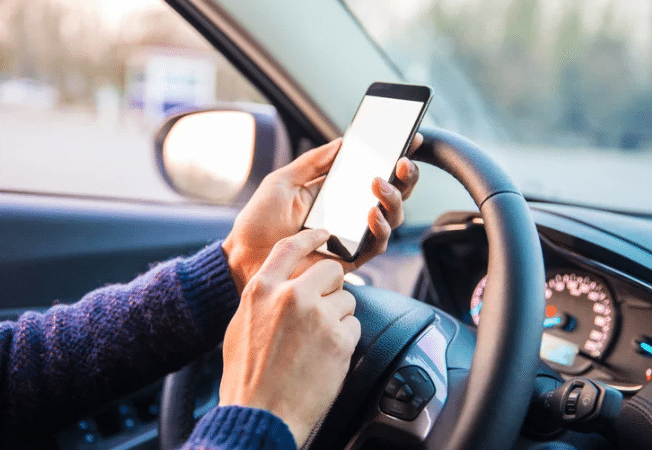 Using Smartphone in car